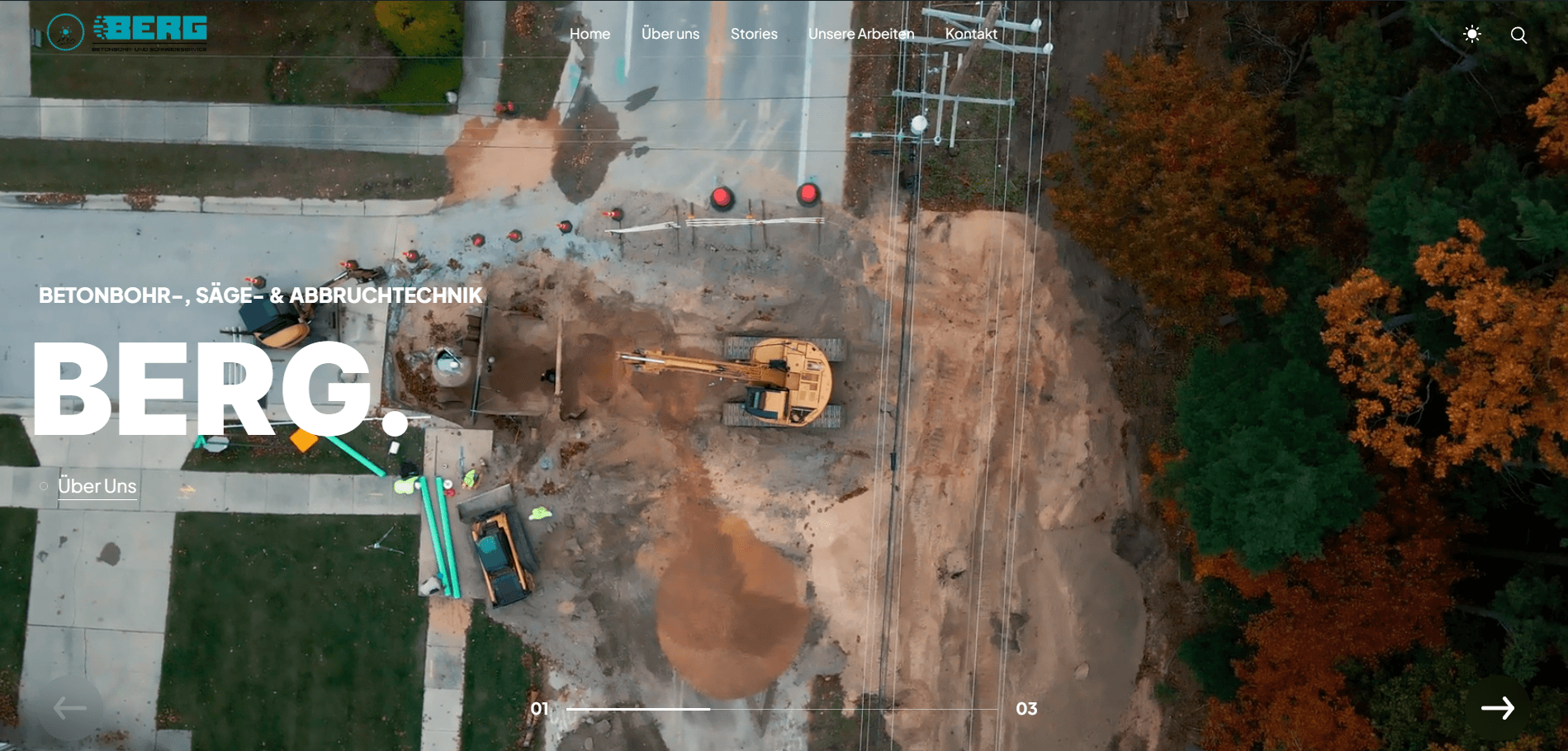Webseite - Berg